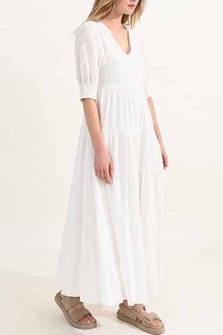 Vestido largo - Blanco - Molly Bracken