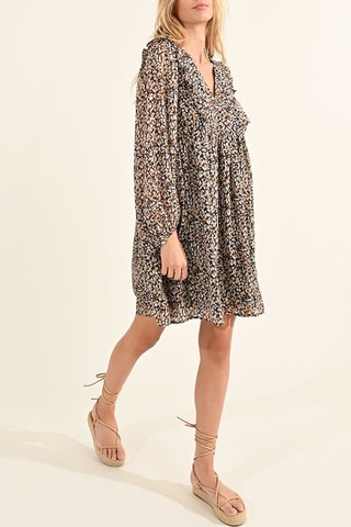 Vestido evasé - Marrón - Molly Bracken