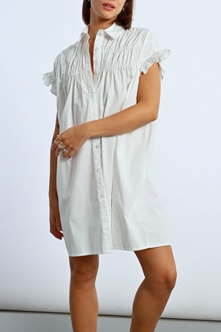 Vestido camisero - Blanco