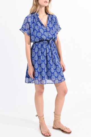 Vestido evasé - Azul rey - Molly Bracken