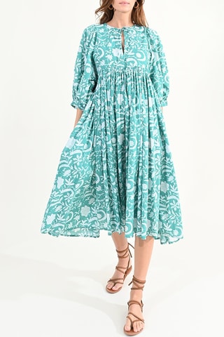 Vestido evasé - Verde agua - Molly Bracken