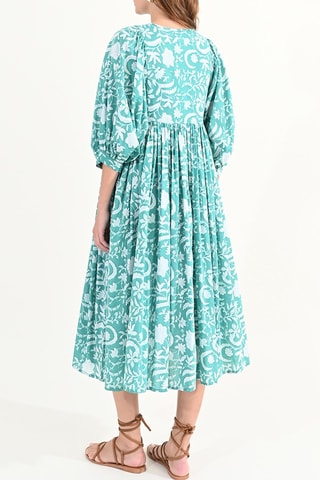 Vestido evasé - Verde agua - Molly Bracken