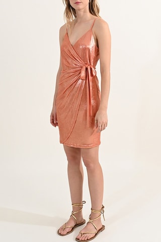 Vestido cruzado - Naranja - Molly Bracken