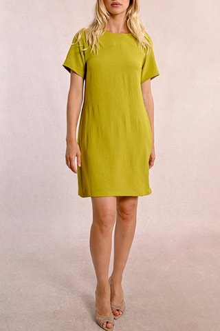 Vestido recto - Verde oliva