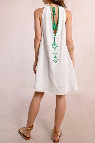 Vestido trapecio - Blanco