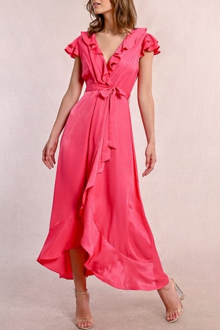 Vestido cruzado - Rosa