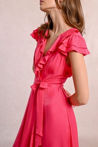 Vestido cruzado - Rosa