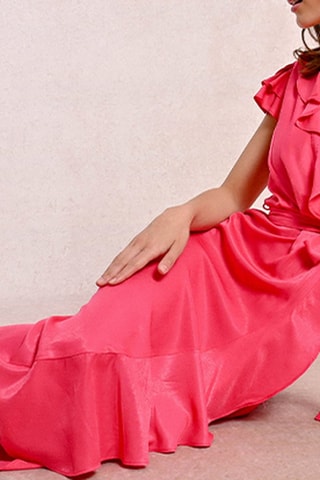 Vestido cruzado - Rosa