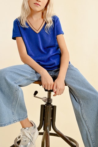 Camiseta - Azul eléctrico