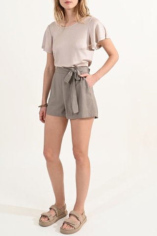 Short de tiro alto - Caqui - Molly Bracken