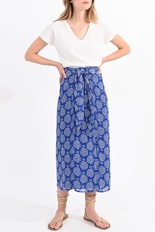 Falda midi - Azul rey - Molly Bracken