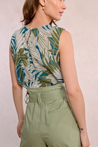 Short de tiro alto - Caqui