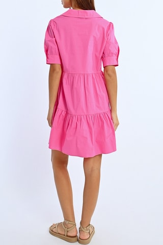 Vestido evasé - Rosa