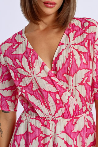 Vestido evasé - Rosa