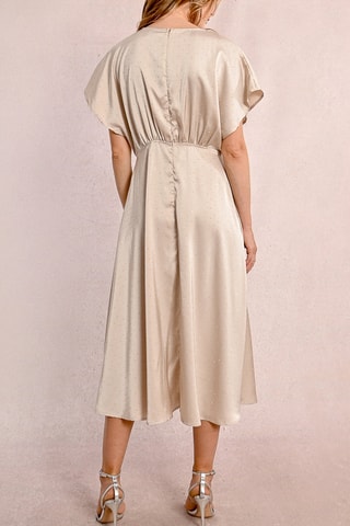 Vestido midi - Beige