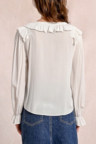 Blusa avolantada - Blanco