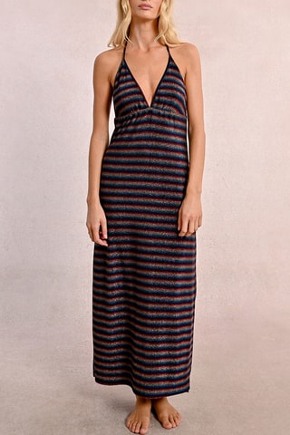 Vestido de playa - Negro y plateado
