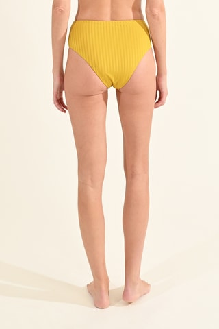 Braga de bikini de talle alto - Amarillo