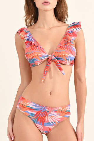 Sujetador de bikini - Rosa y naranja