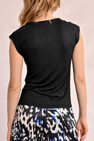 Top - Negro jaspeado