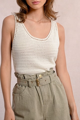 Camiseta de tirantes - Crudo