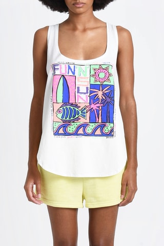 Camiseta de tirantes 
Blanco - Lili Sidonio