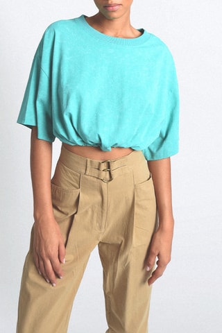 Crop top 
Turquesa - Lili Sidonio