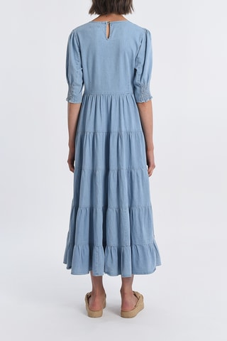 Vestido largo 
Azul