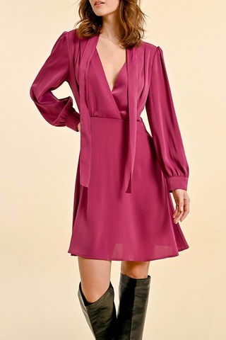 Vestido evasé - Fucsia - Molly Bracken