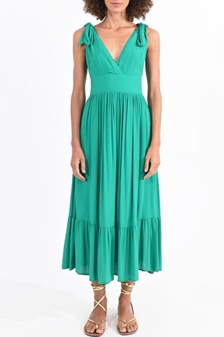 Vestido avolantado - Verde claro - Molly Bracken