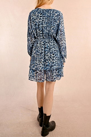 Vestido evasé - Azul