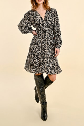 Vestido camisero - Negro