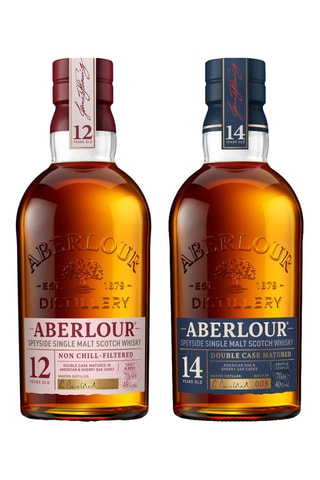 Aberlour 14 ans Whisky Ecossais Single Malt - 70 cl et Aberlour 12 ans Non Chilled Filtered - 70cl
