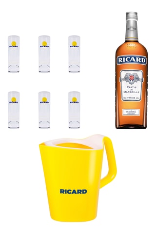	Ricard Pastis de Marseille - 1 l, Broc et 6 verres Ricard