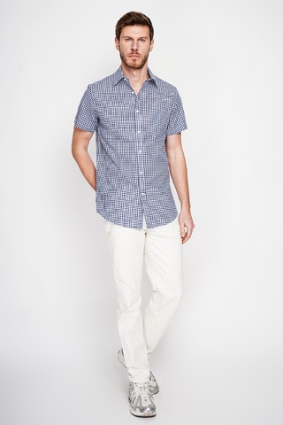 Camisa de lino - Azul marino