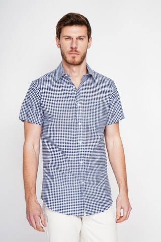 Camisa de lino - Azul marino