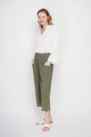 Blusa de lino - Blanco