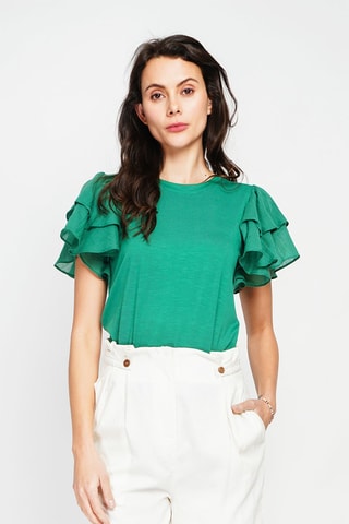Top de lino - Verde
