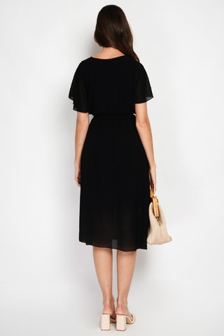 Vestido evasé - Negro