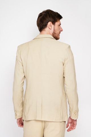 Chaqueta de lino - Marrón