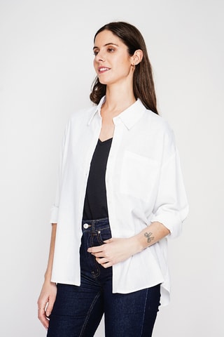 Camisa de lino - Blanco