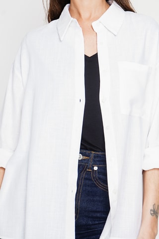 Camisa de lino - Blanco