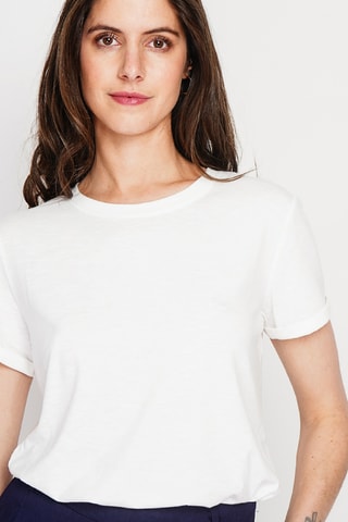 Camiseta de lino - Blanco