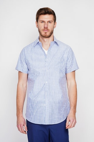 Camisa de lino - Azul marino