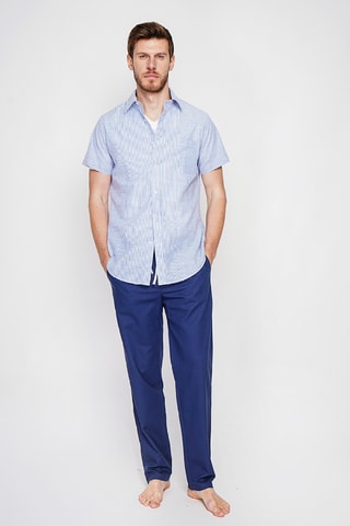 Camisa de lino - Azul marino