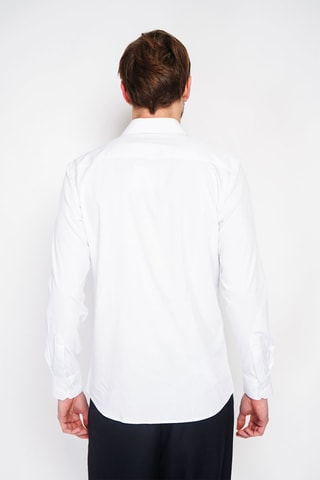 Camisa recta de bambú - Blanco