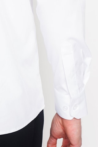 Camisa recta de bambú - Blanco
