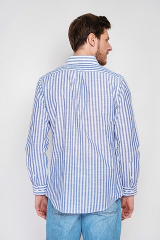 Camisa de lino - Azul marino