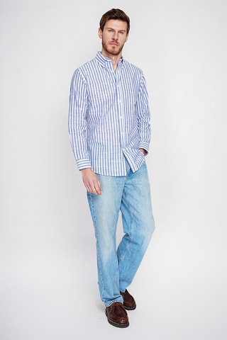 Camisa de lino - Azul marino