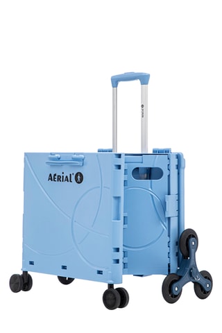 Caja plegable con ruedas Aerial Roll Box - 44,5 x 39,5 x 35,5 cm - Azul